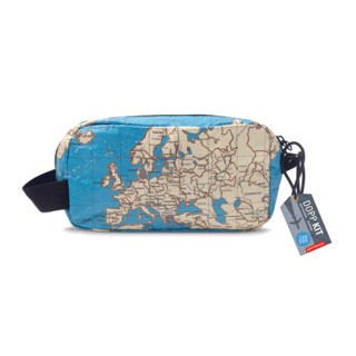 Kikkerland Map Dopp Kit กระเป๋าใส่อุปกรณ์เครื่องสำอางค์