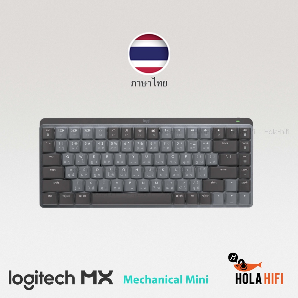 Logitech MX Mechanical Mini Wireless Illuminated Performance Keyboard Graphite - ภาษาไทย รับประกัน 1 ปี พร้อมส่ง