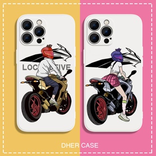 motorcycle for เคสไอโฟน 7 8 plus 14พลัส iPhone 11 pro max เคส 14 plus case 12 13 14 promax X Xr Xs Max couple cover