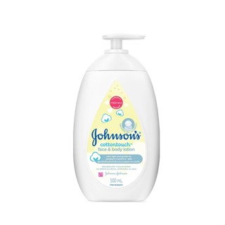 JOHNSONS จอห์นสัน คอตตอนทัช เฟซ แอนด์ บอดี้ โลชั่น 500 มล.