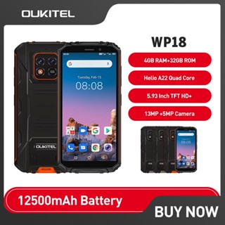 Oukitel WP18 12500mAh Android 11 Rugged Smartphone 5.93&amp;quot; 4G+32G Mobile Phone Helio A22 13MP Quad Core Cell Phone