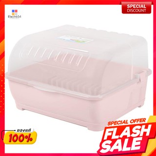 เบสิโค ชุดคว่ำจานพลาสติก รุ่น 2408 สีชมพูอ่อนBesico Plastic Dish Drainer Model 2408 Light Pink