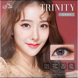 คอนแทคเลนส์ รุ่น Trinity สีเทา/ตาล Gray/Brown ค่าสายตา (0.00)-(-7.00)