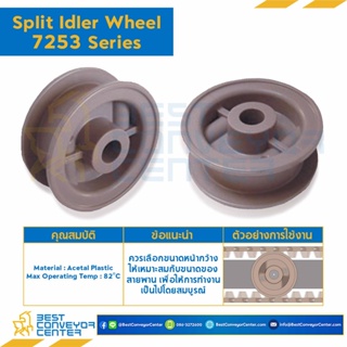 Split Idler Wheel for 25Z, BORE 40 MM., FOR CHAIN 7253 : 6625105-7253