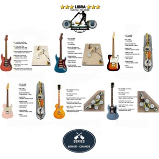 LIBRA GUITAR WIRING  วงจรกีต้าร์ไฟฟ้า STRATOCASTER  S-S-S VINTAGE  1 VOLUME 2 TONE  5-WAY ( SERIES MINOR-CHANGE)