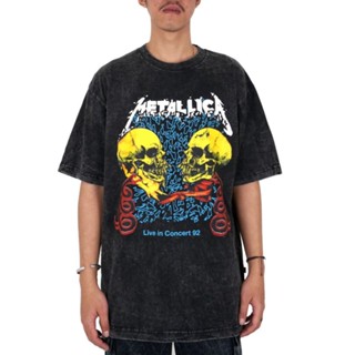 oversize T-shirt เสื้อยืด ลาย Metallica OVERSIZE ORIGINALS S-5XL