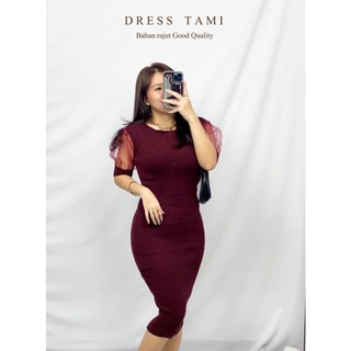 Toply shop Dres rajut tami / Dres wanita rajut premium / korean dres style rajut / Dres vintage bodcyon