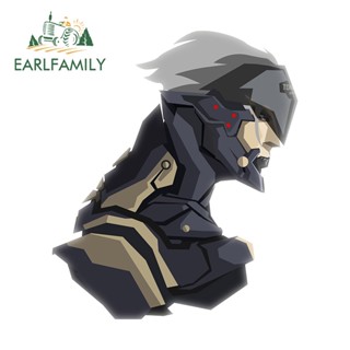 Earlfamily สติกเกอร์โลหะ ป้องกันแดด ลายเกียร์ Raiden Video Game ขนาด 13 ซม. x 11.1 ซม. สําหรับติดตกแต่งรถยนต์ รถจักรยานยนต์