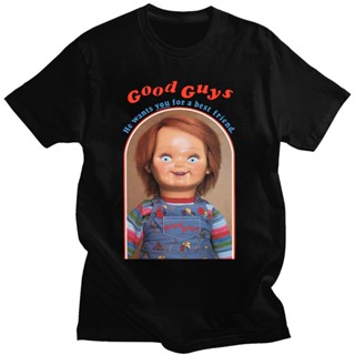 เสื้อยืดแนวสตรีท เสื้อยืดลําลอง ผ้าฝ้ายพิมพ์ลายกราฟฟิค He Wants You for A Best Friend Chucky สไตล์ฮาราจูกุ สําหรับผู้ชาย