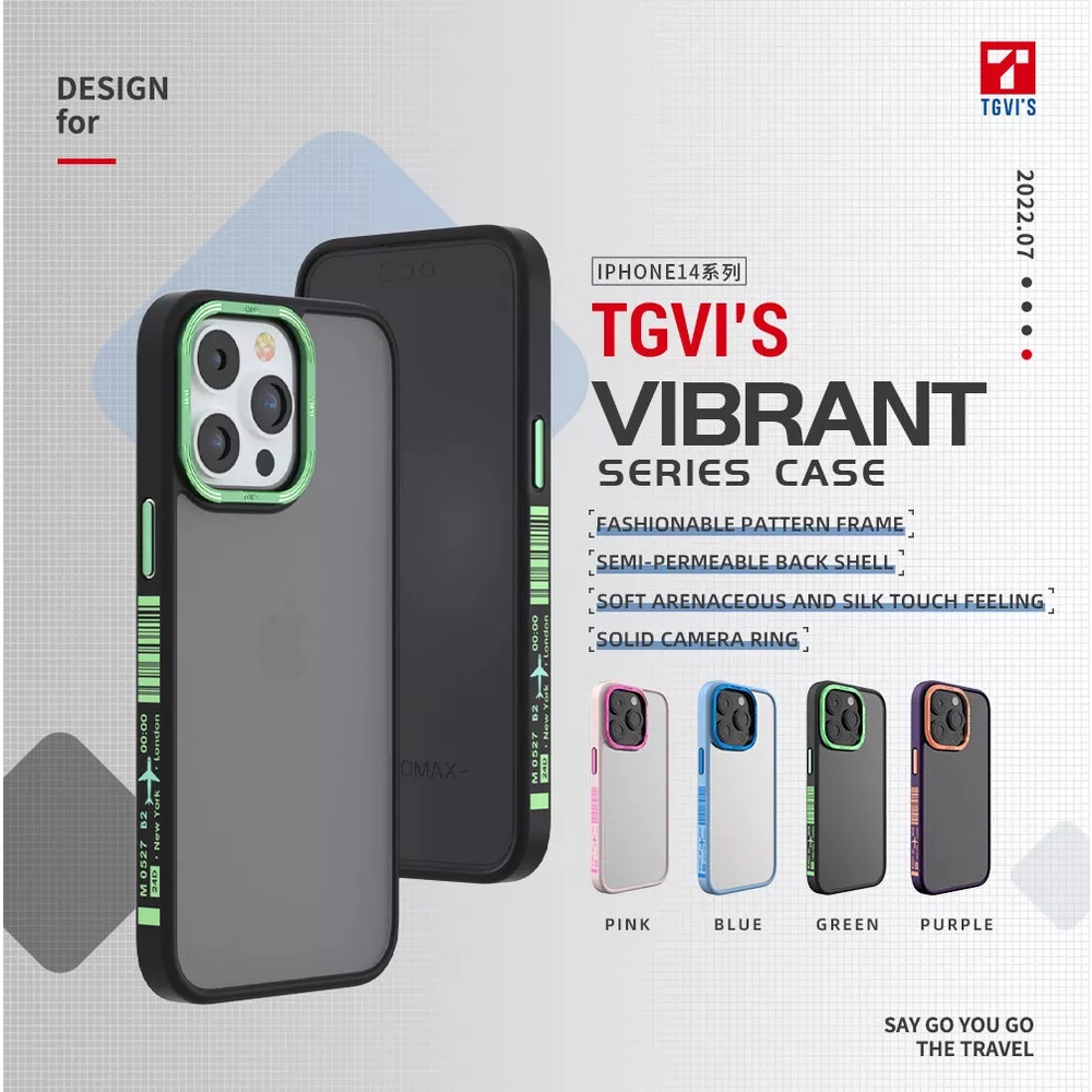 Tgvi's เคสโทรศัพท์มือถือแฟชั่น ลาย VIBRANT Series สําหรับ iPhone 13 14 Series 14 14 PRO 14 Plus 14 PRO MAX TGVIS