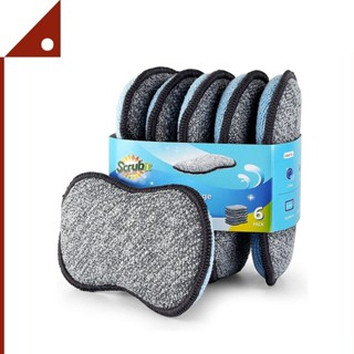 Scrub-It : SBI8541814102* ฟองน้ำล้างจาน Multi-Purpose Scrub Sponges, 6-pk