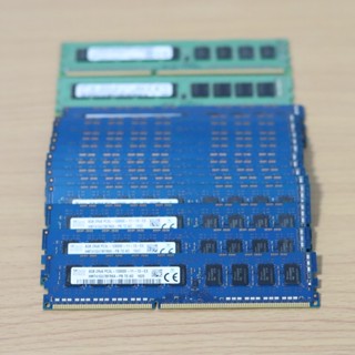 RAM 8GB 2RX8 PC3L-12800E DDR3L-1600MHz 240PIN 1.35V ECC Unbuffered Server Memory RAM สําหรับใส่ workstation คละแบรนด์