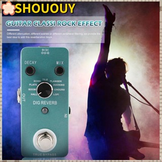 SHOUHOU DIG REVERB Delay True Bypass อุปกรณ์เสริม สําหรับกีตาร์เอฟเฟค Overdrive