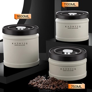 โหลเก็บเมล็ดกาแฟ รุ่น VACUUM CANISTER มี 3 ขนาดให้เลือก กล่องเก็บเมล็ดกาแฟ โหลสแตนเลส304 สูญญากาศ