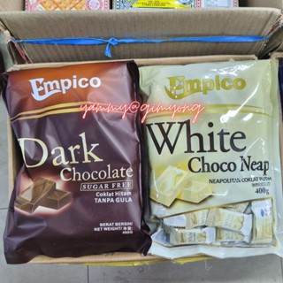 Empico Dark Chocolate ดาร์กช็อคโกแลต แบบ sugar free (400g) ไม่มีน้ำตาล🍫และ White Choco