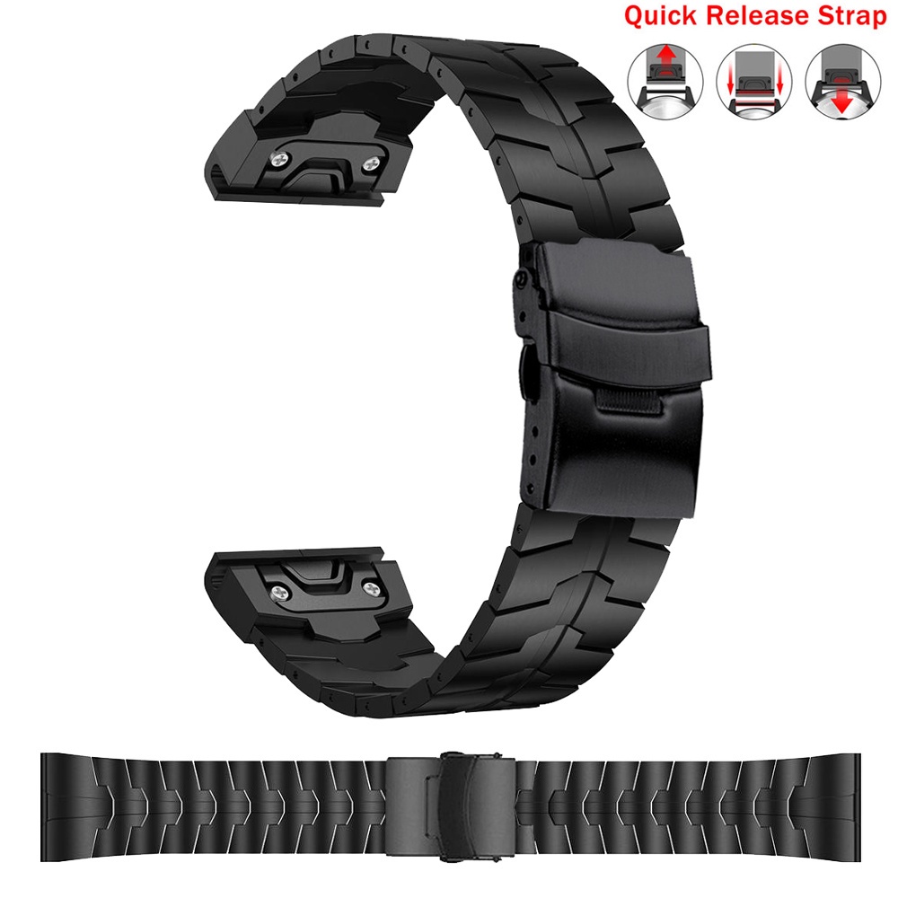 26 มม.22 มม.Quick Fit สายคล้องง่ายเปลี่ยนวงดนตรีสแตนเลสสําหรับผู้เบิกทาง Garmin 965 955 945 935 Tact