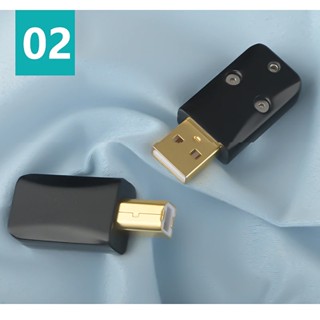 HiFi Audio USB Plug 2.0 A B Plug Gold Plated สีดำ รองรับสายขนาดใหญ่ 6.5 mm / ร้าน All Cable