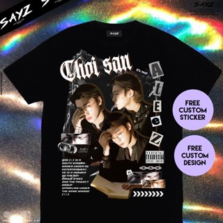 Tee Kaos Choi San Ateez Atiny Custom Kaos Kpop Door Sayzstreetwear Mannen T Shirt Vrouwen