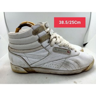 Reebok Size 38.5 ยาว 25 รองเท้ามือสอง ผ้าใบ แฟชั่น ทำงาน ลำลอง เที่ยว