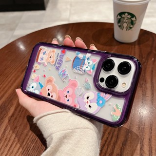 🔥ส่งจากไท🔥เคสไอโฟน 14 pro max 11 Duffy Stella bear น่ารัก โปร่งใส เคส for iphone 13 12 11 pro max case 14 plus