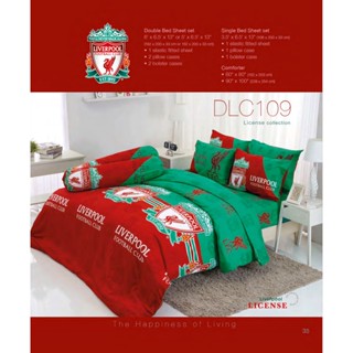 Tulip Delight 🍒DLC109🍒  ชุดเครื่องนอนทิวลิปดีไลท์ ลายการ์ตูนลิขสิทธิ์ ลายลิเวอร์พูล Liverpool