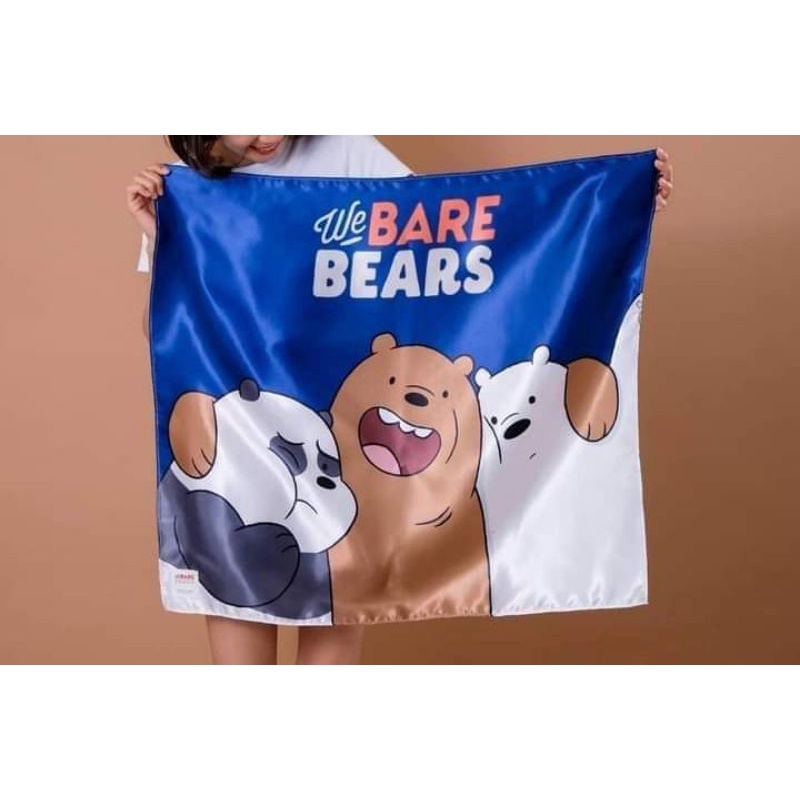 🔥ส่งฟรีจ้า🔥🐻🧣ผ้าพันคอ We Bare Bears สุดน่ารัก🐻🧣