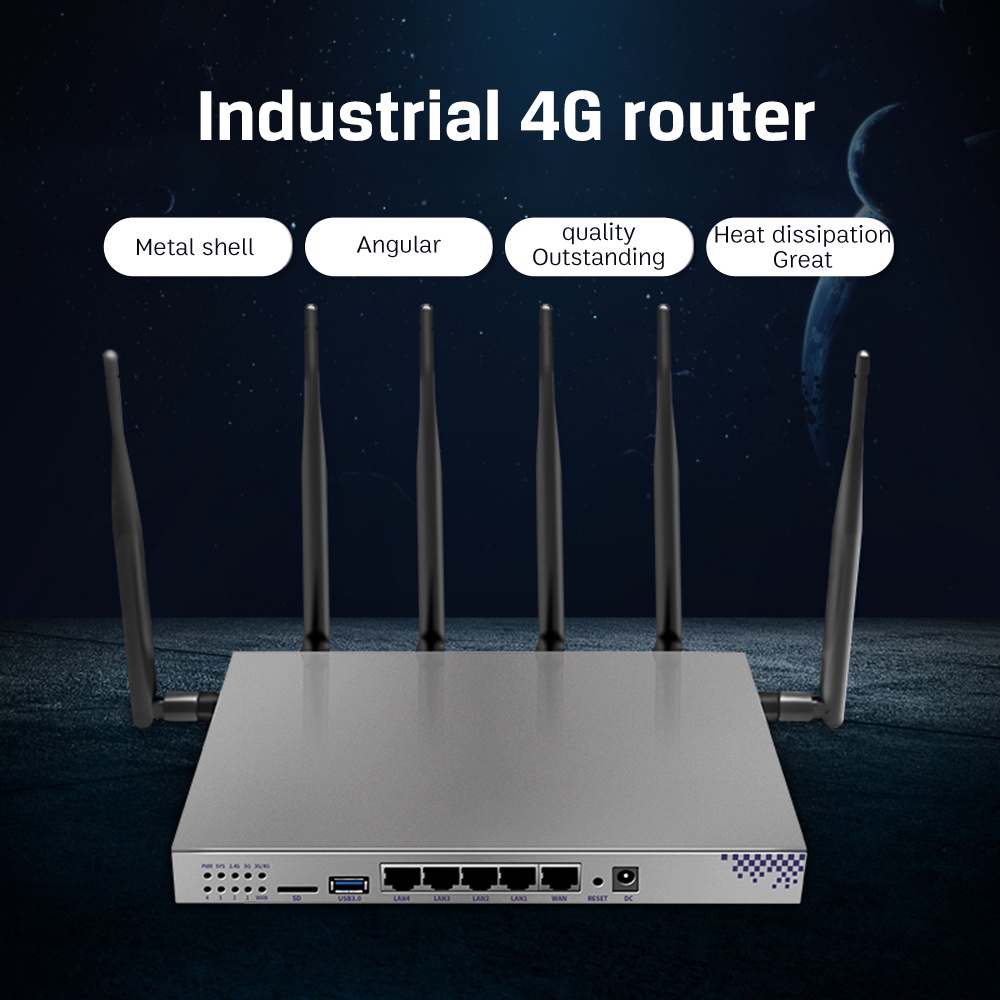 AWiflyer 4G LTE WiFi Router EC25-E Modem Gigabit Ethernet Dual Bands 4 5dBi Antennas PCIE Industrial Wireless Device for