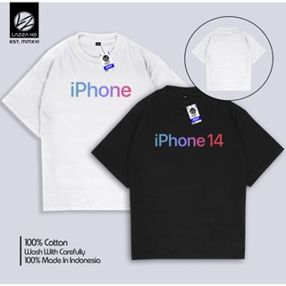 เสื้อยืด พิมพ์ลายโลโก้ Distro สําหรับ Iphone 14 Iphone Apple Lazza HD