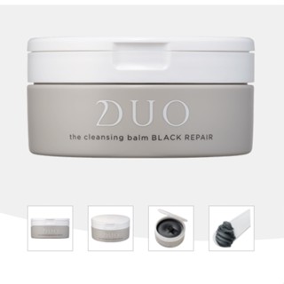 🇯🇵Direct from Japan🇯🇵　DUO The Cleansing Balm Black Repair [พร้อมไม้พาย] / DUO ザ クレンジングバーム ブラックリペア【専用スパチュラ付き】