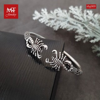 MT กำไลข้อมือเงินแท้ รูปแมงป่อง สไตล์บาหลี ข้อมือ 16, 17 ซม. Solid 925 Sterling Silver Scorpion Bangle (sbg009) MT Jewelry มณีธารา