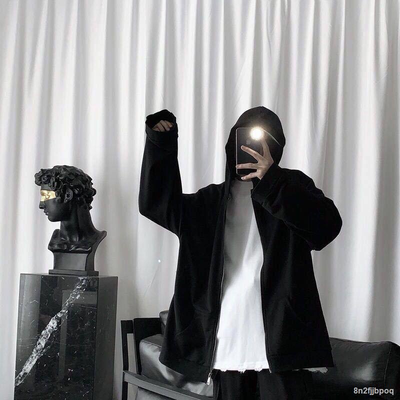 Hooded Zip-up Women Korean Style Oversized Hooded Vintage Solid Color Long Sleeve Sweatshirt Women Casual Autumn Clothes #4