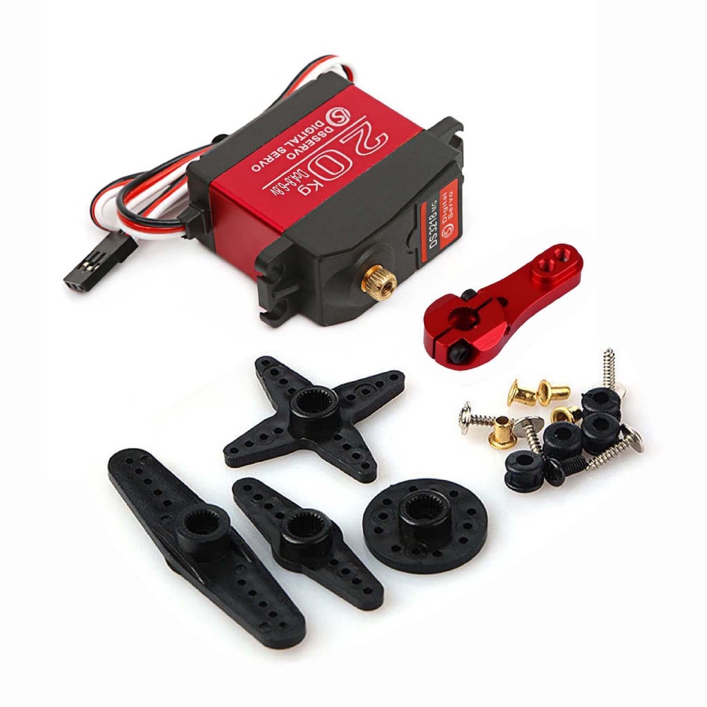กันน้ํา DS3218MG 60g Digital Servo เกียร์โลหะ 20KG แรงบิดสําหรับหุ่นยนต์รถ RC