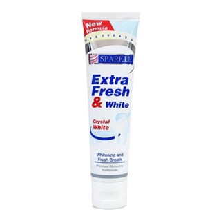 ยาสีฟัน สูตรขจัดคราบเหลือง คราบพลัค Sparkle Extra Fresh and White Toothpaste 100 กรัม