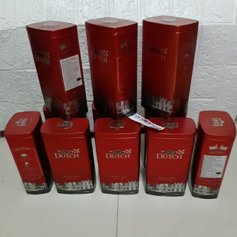 🚨กระป๋องเปล่า Cocoa Dutch โกโก้ตราดัชท์ 400g ,cocoa vanhouten-400g ,350 & 200g ทุกๆใบมีตำหนิ บ้าง เล็กน้อย-ตรานางพยาบาล