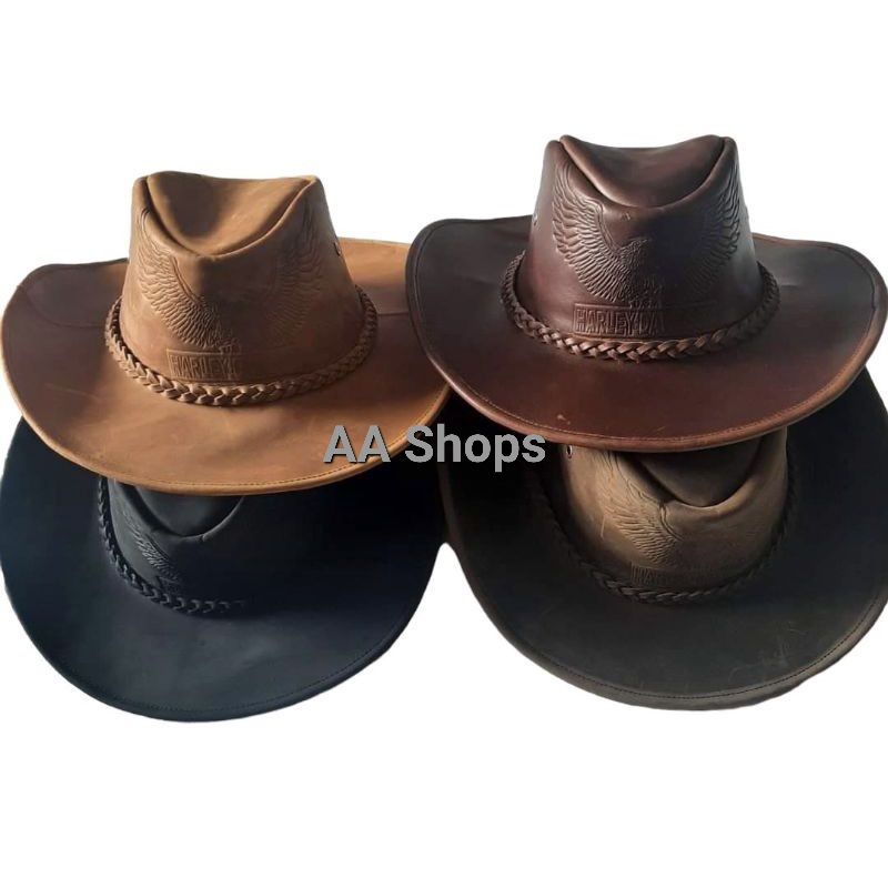 หมวกคาวบอยหนังแท้ 100% หมวก Cowboy ใส่ได้ทั้งหญิงและชาย