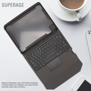 Superage เคสคีย์บอร์ดแม่เหล็กไร้สาย ถอดออกได้ พร้อมช่องใส่ปากกา สําหรับ Ios