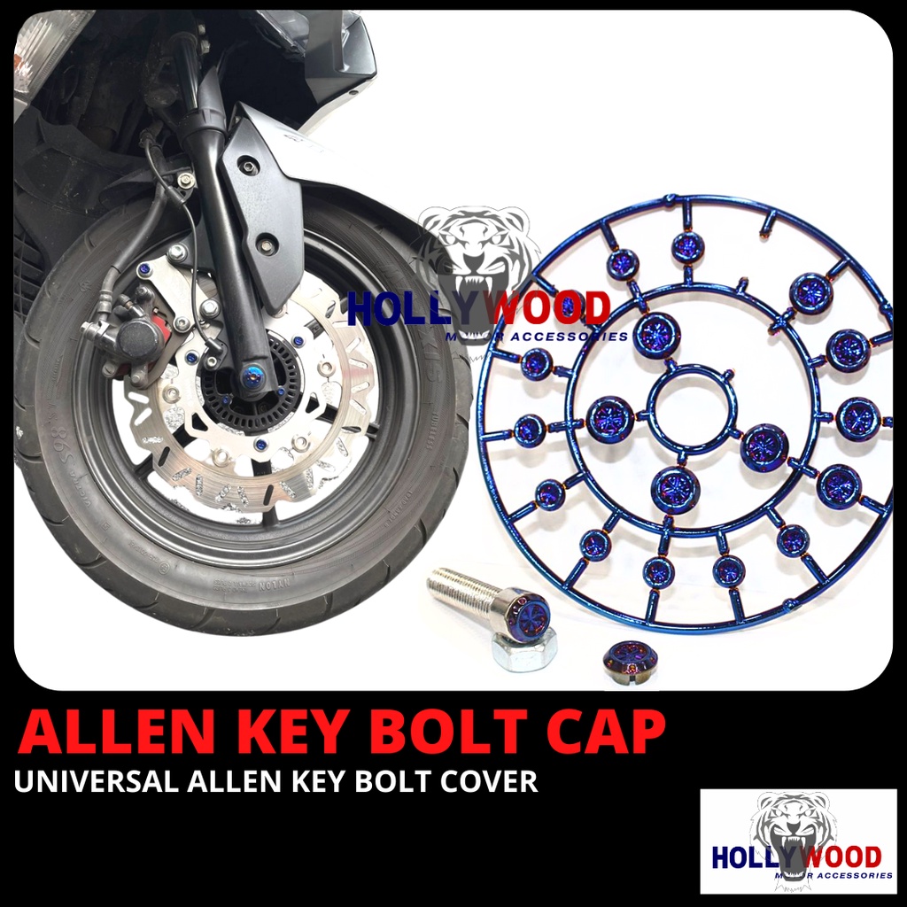BOLT UNIVERSAL CAP สําหรับ SCREW ALLEN KEY COVER TUTUP SKRU ALENGKEY ANTI THIEF CAP SCREW ALENKEY