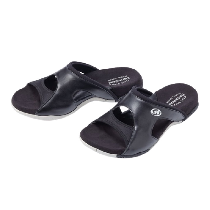 Dortmuend F-Series JF703 007-000 Black "Flats & Comfort" รองเท้าส้นเตี้ยเพื่อสุขภาพ