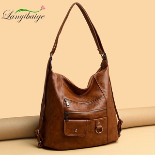 Hot 3IN1 Women&amp;#39;s Bag Large Capacity Soft PU Leather Handbag 2022 New Trend Ladies Shoulder Messenger Bags Sac A Main