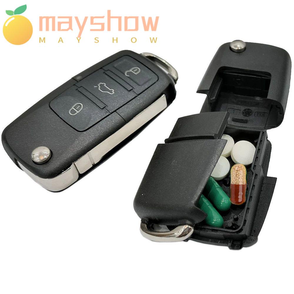 Mayshow พวงกุญแจรถยนต์ โลหะ รูปตัว S ซ่อนเงิน เพื่อความปลอดภัย หลากสี