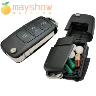 Mayshow พวงกุญแจรถยนต์ โลหะ รูปตัว S ซ่อนเงิน เพื่อความปลอดภัย หลากสี