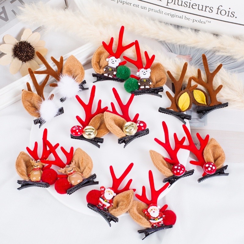 [Mimmuffin] กิ๊บติดผมคริสต์มาส คริสมาสต์ กิ๊ฟติดผม christmas