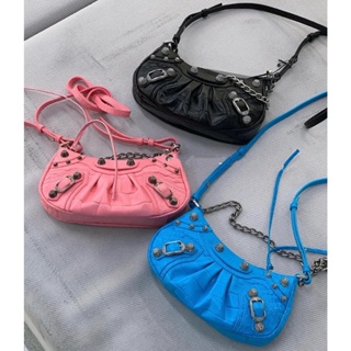 พรี​ ราคา9200 Balenciaga Le Cagole 92718 Mini กระเป๋าสะพาย กระเป๋าโซ่ กระเป๋าสะพายไหล่