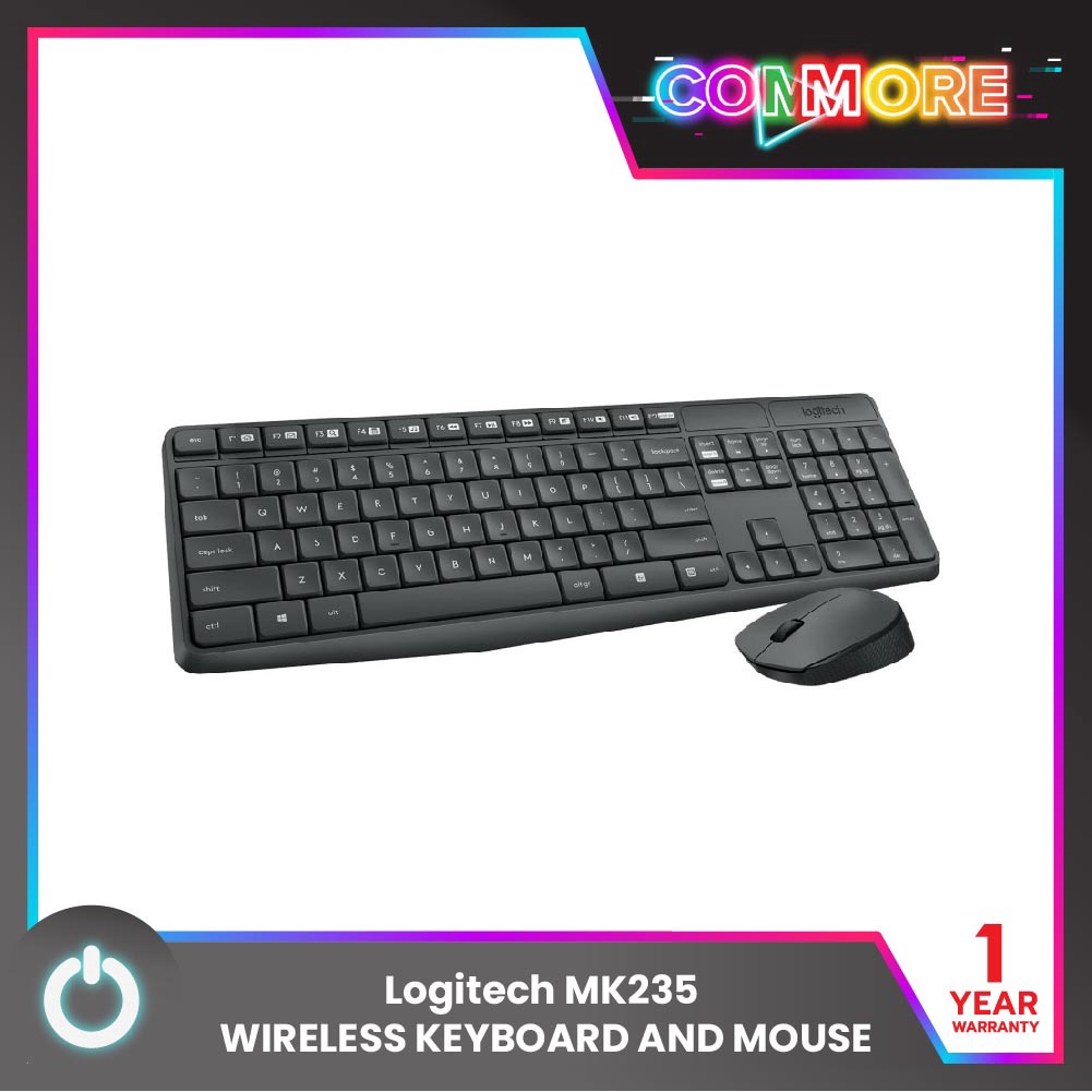 Logitech MK235 WIRELESS KEYBOARD AND MOUSE (THAI KEYBOARD) | Shopee ...