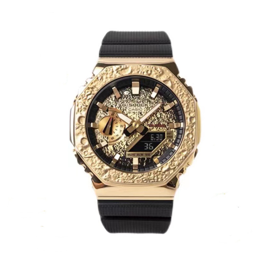 นาฬิกาเหล็ก Gm-2100 MG Ga2100 AP AutoLight เหล็ก Analog Digital G Rainbow Shock กีฬานาฬิกา unisex นา