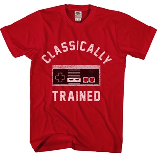 Red Classically Trained NES Controller Shirt เสื้อยืดชาย เสื้อตราหานคู่