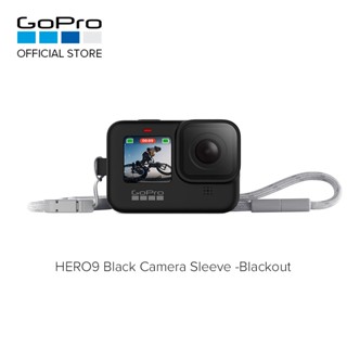 เคสป้องกันกล้อง GoPro สีดํา พร้อมสายคล้อง (HERO12 11 10 9)