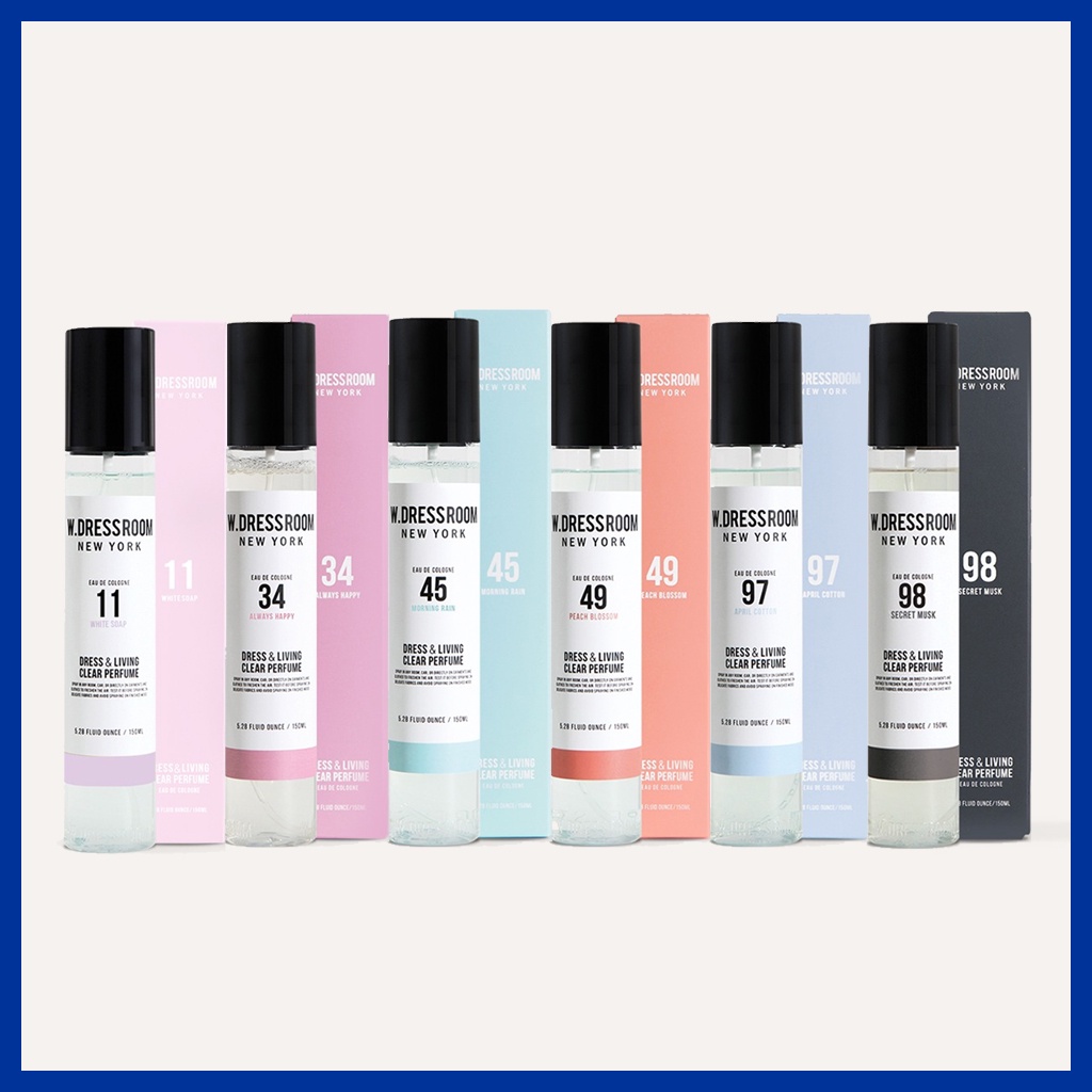 W.DRESSROOM DRESS & LIVING CLEAR PF 150ml 6TYPE - NO.97 / NO.49 / NO.98 / NO.45 / NO.34 / NO.11