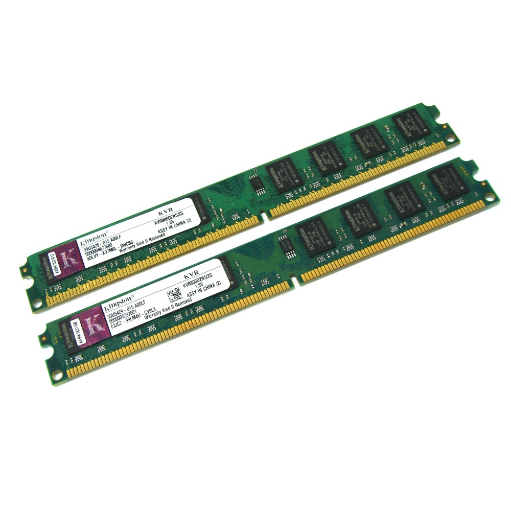 RAM Kingston DDR2-Bus800/2GB รหัส KVR800D2N5/2G แบบ 16 ชิป สำหรับ PC
