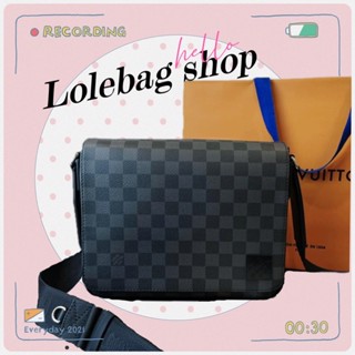 messenger damier for men 25 cm งาน original